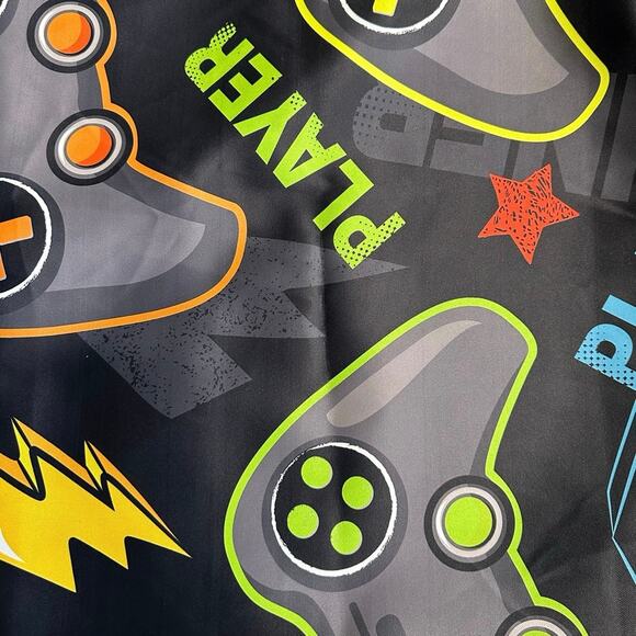 Jekeno Colorful Xbox Gamer Gamepad Blackout Grommet Curtains 2 Panels 42x63in - Picture 3 of 3